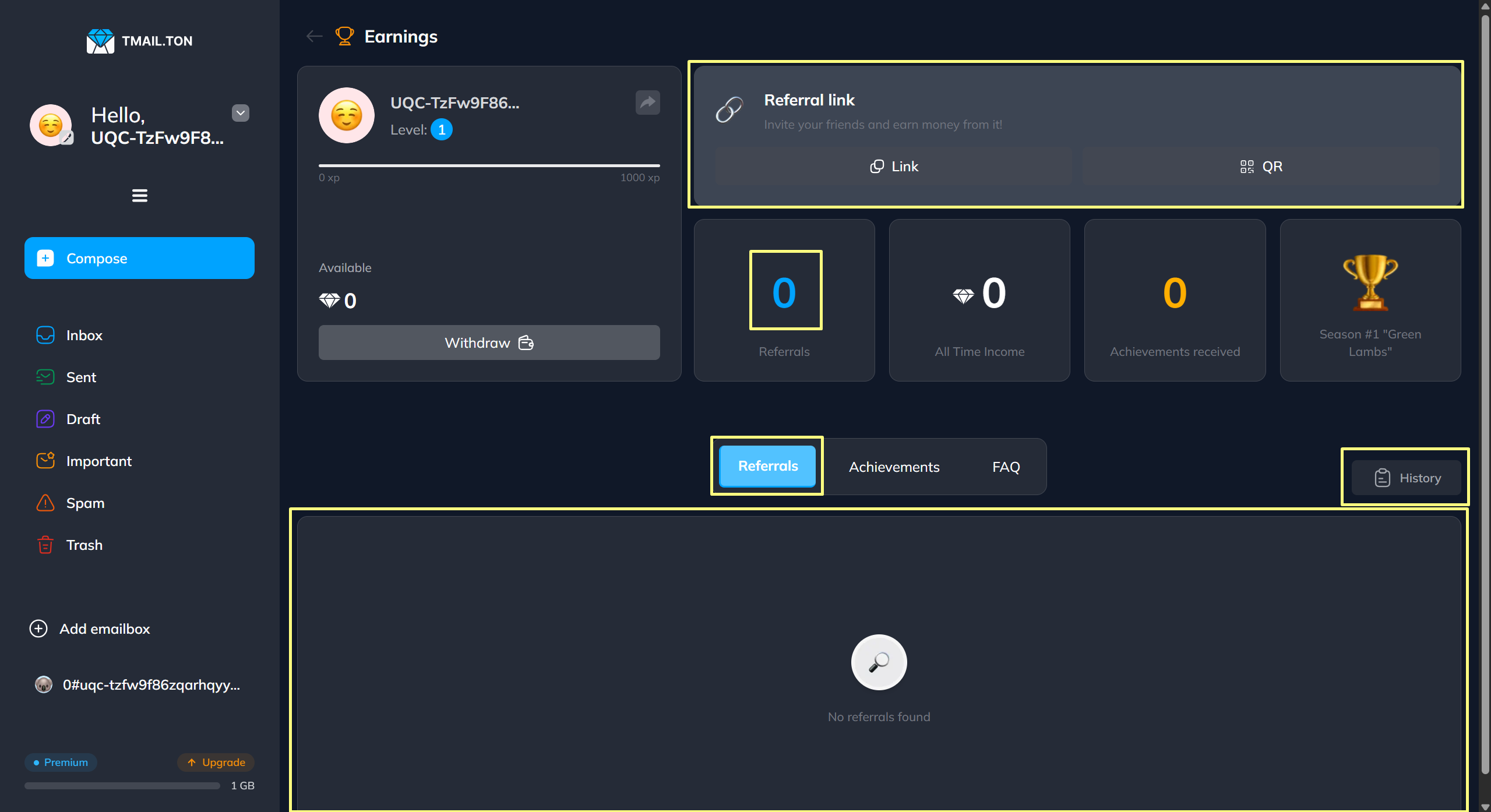 Referral system