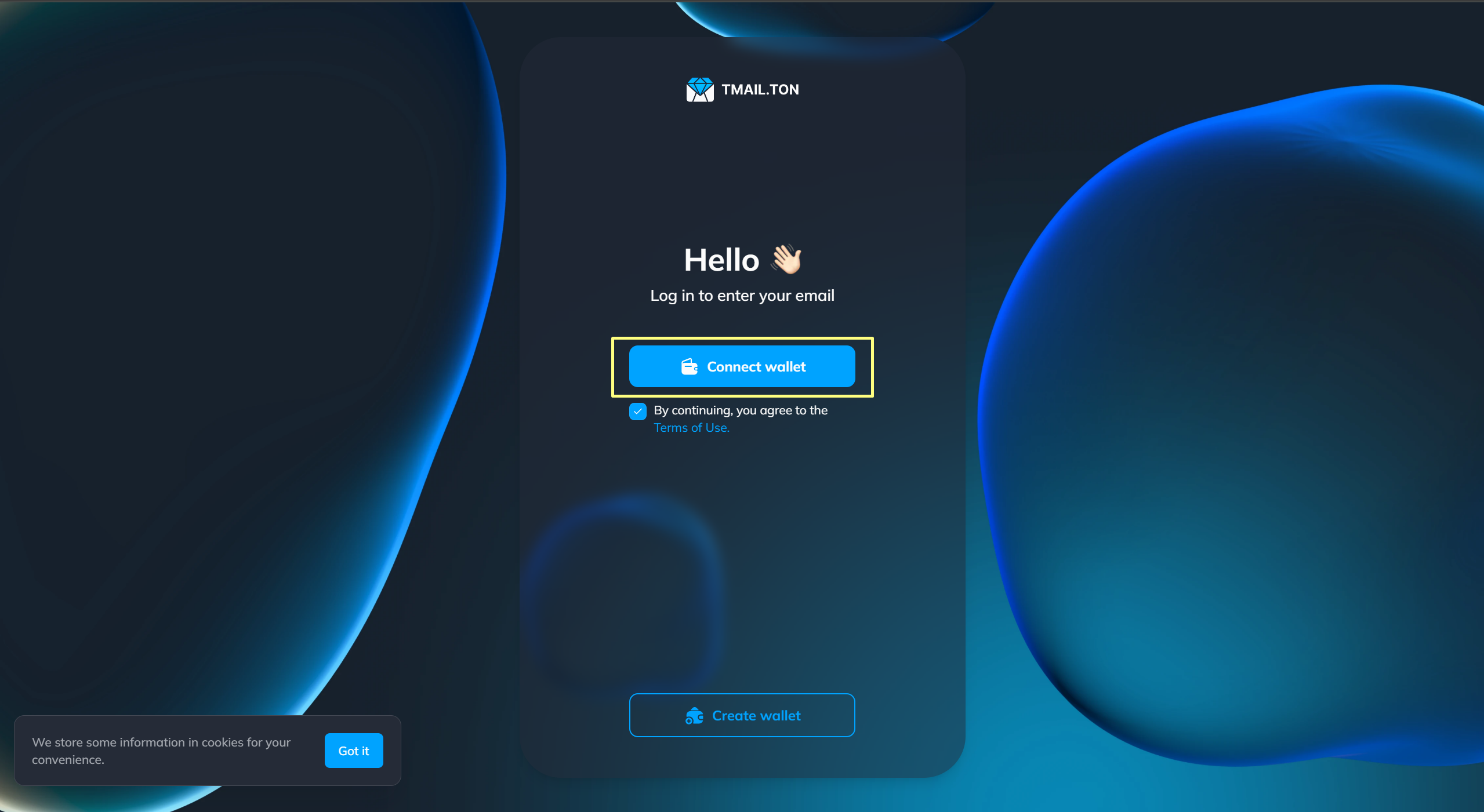 Connect TON wallet